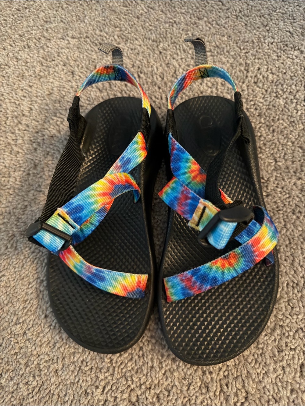 Chaco Tie-Dye Strap Sandals in Black
